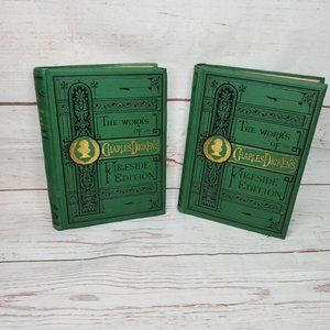 Vintage The Works Of Charles Dickens Fireside Edition Hard Times #1 & #2